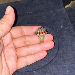 Heidi Daus Elegant Domed Starburst Swarovski Crystal Ring